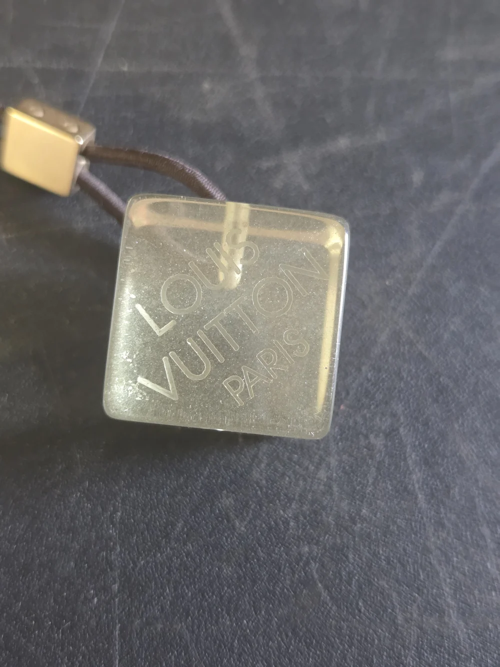 Louis Vuitton Elastine & Resin Cube Hair Tie (Scrunchie)